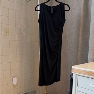 Norma Kamali KAMALIKULTURE
Sleeveless V-Neck Side Drape Dress